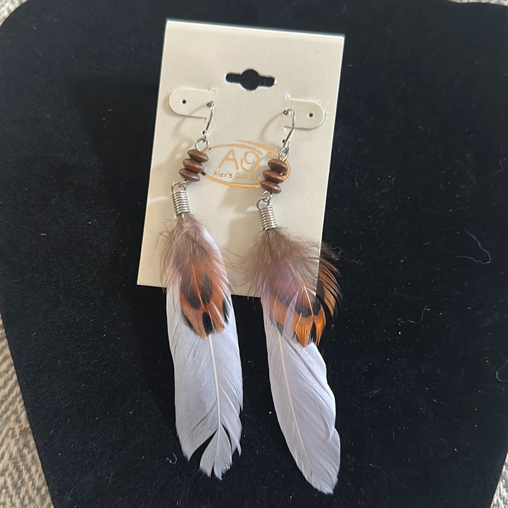 Feather earrings